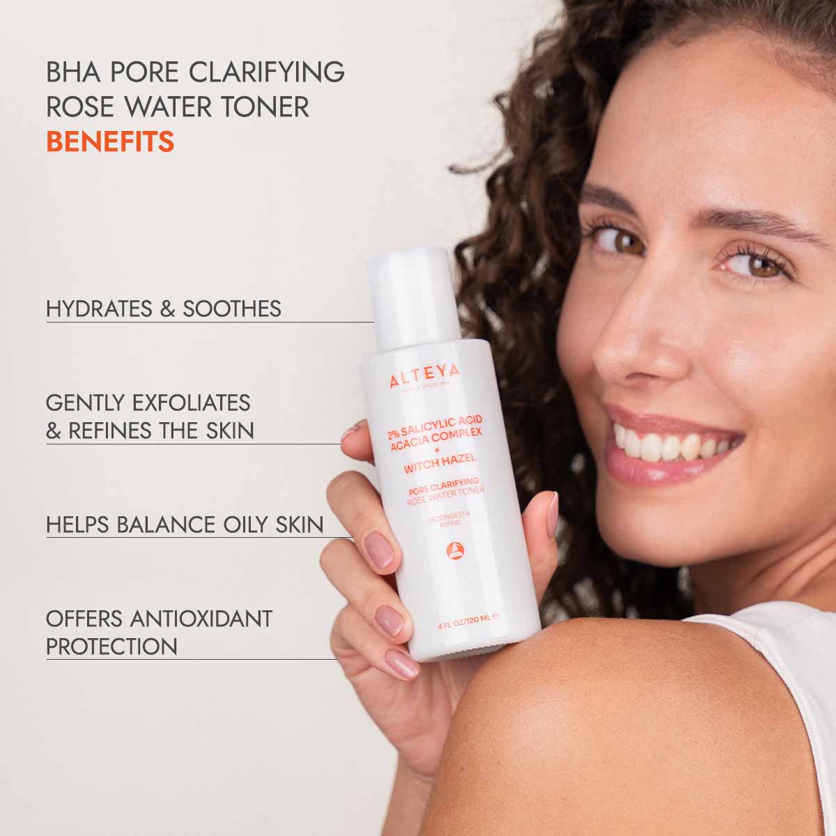 alteya organics pore clarifyung rose water bha face toner