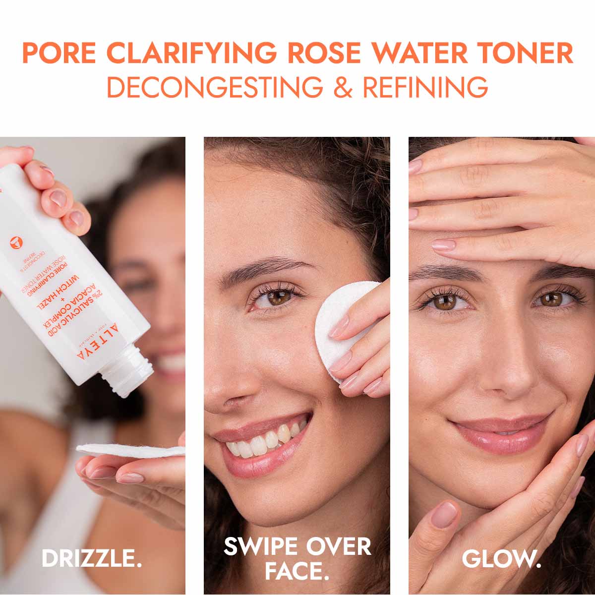 alteya organics pore clarifyung rose water bha face toner