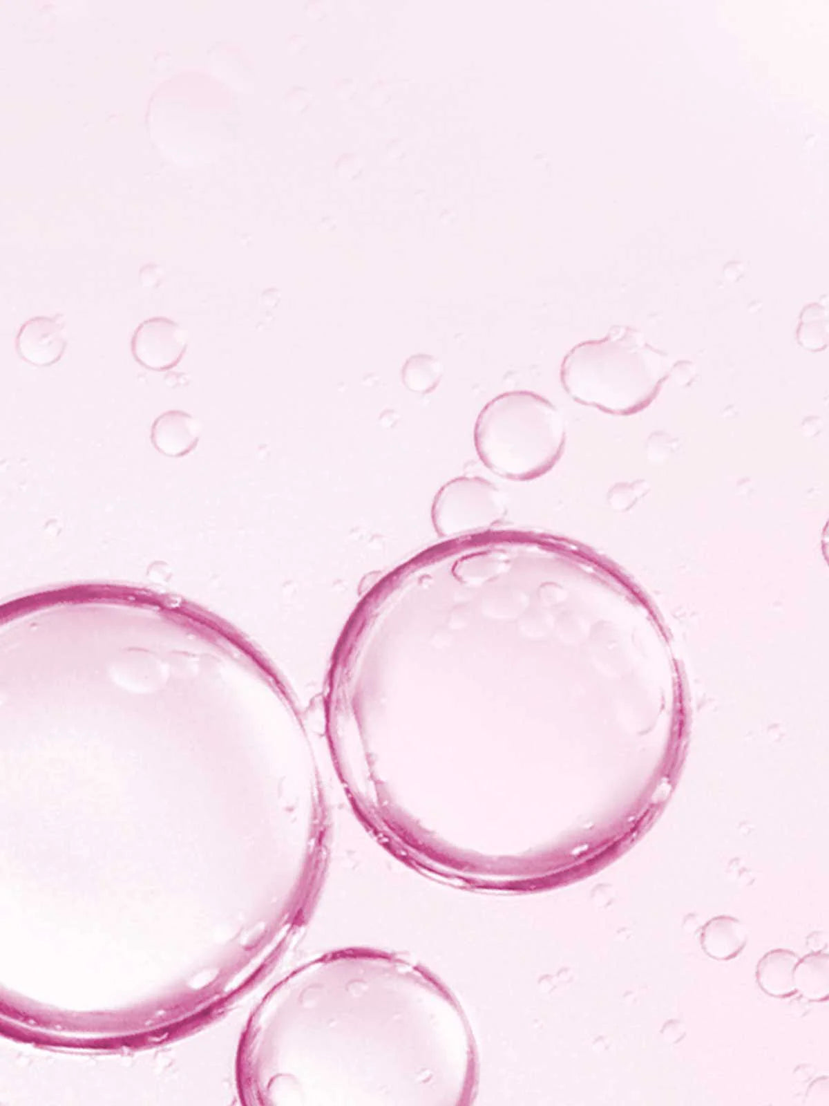 Pink water bubbles on a pink background.