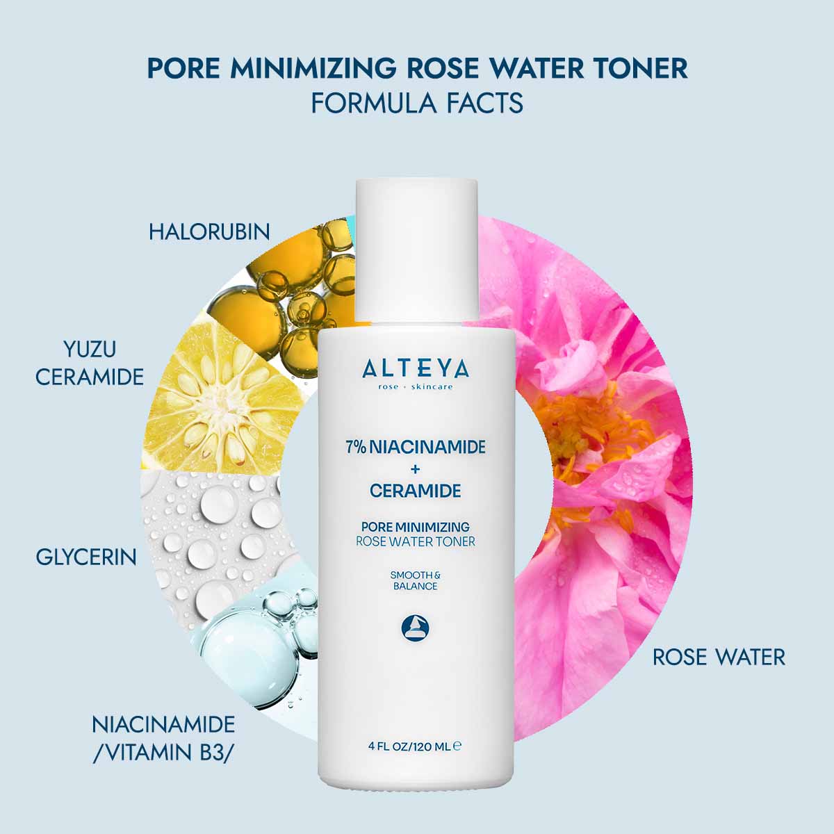 alteya pore minimizing rose water toner