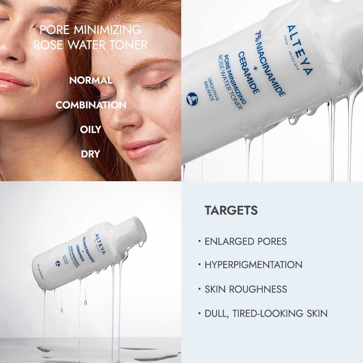 alteya pore minimizing rose water toner