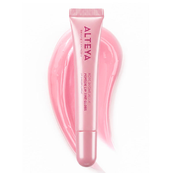 peptide lip tint gloss rose sugar jelly with swatch