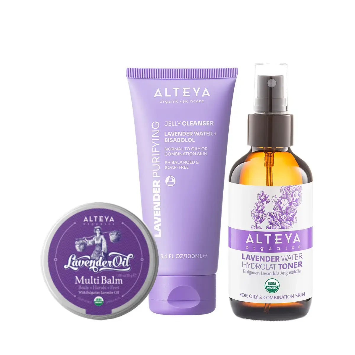 lavender water jelly cleanser multi balm