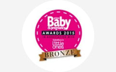 The baby awards bronze logo.