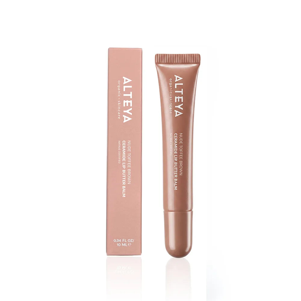 ceramide lip butter balm nude toffee brown box