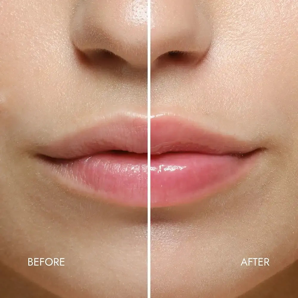 ceramide lip butter balm nude toffee brown before after