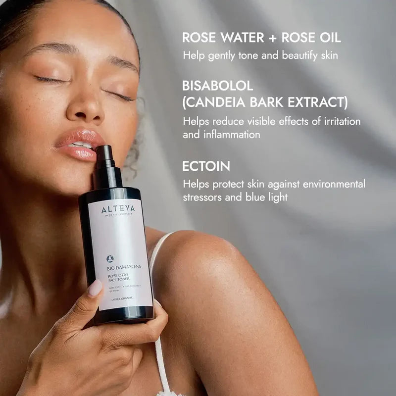 ingedients rose otto face toner bio damascena