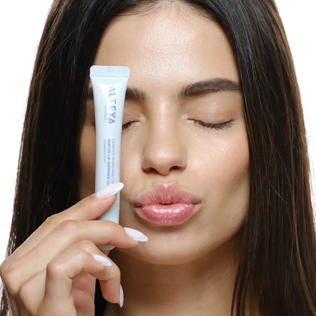 Frosted marshmallow lip gloss