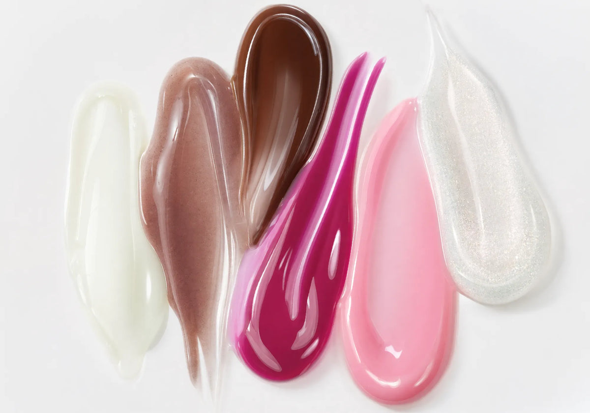 Lip glosses textures