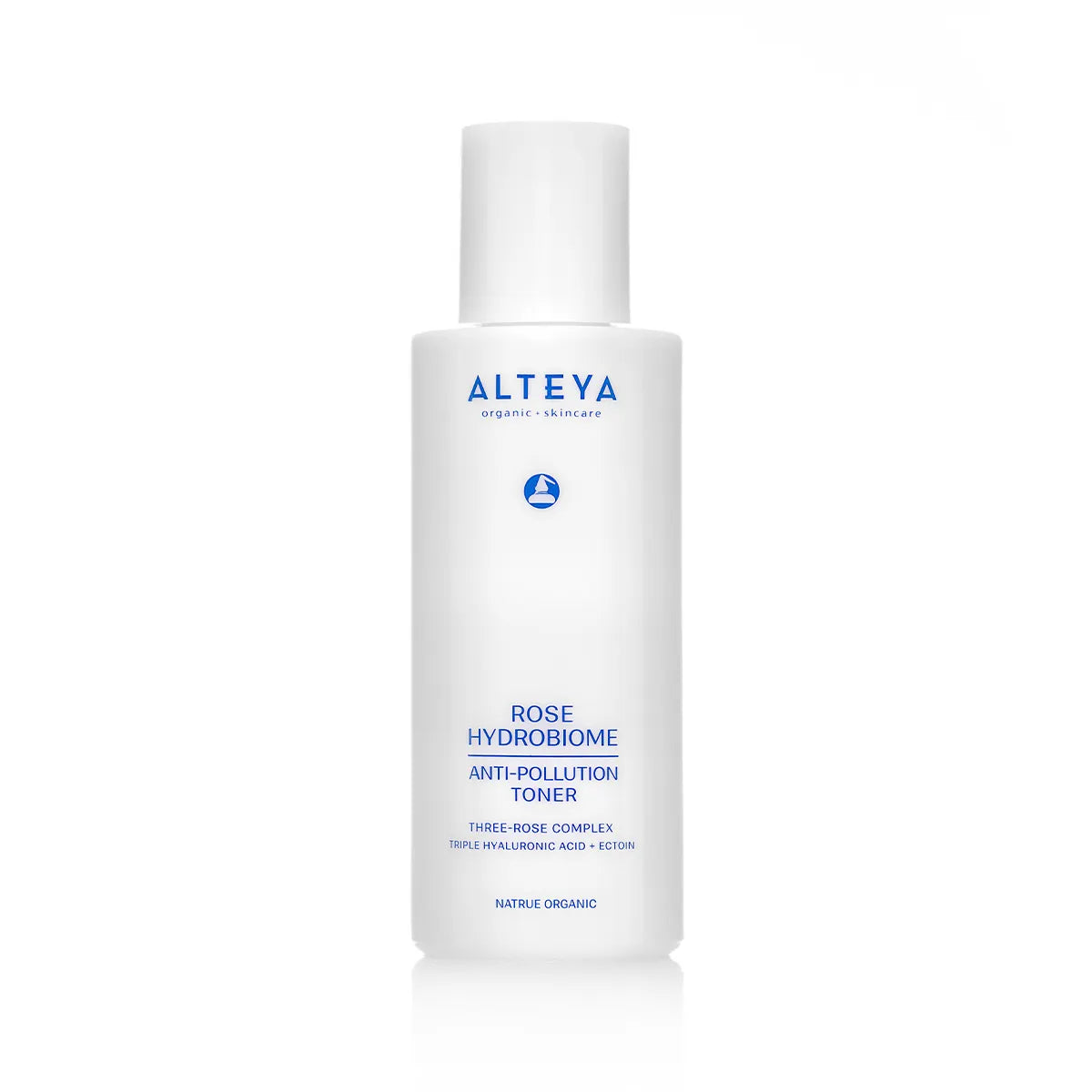 Aeteya Rose Hydrobiome Anti-Pollution Toner infused with Triple Hyaluronic Acid for balanced skin.