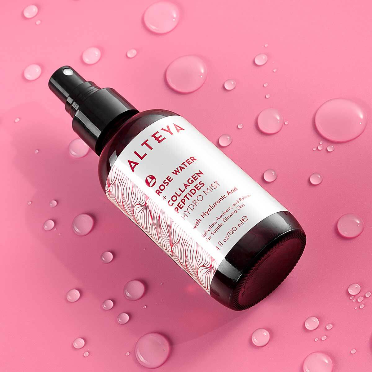 Rose Water Collagen Peptides Hydro Mist
