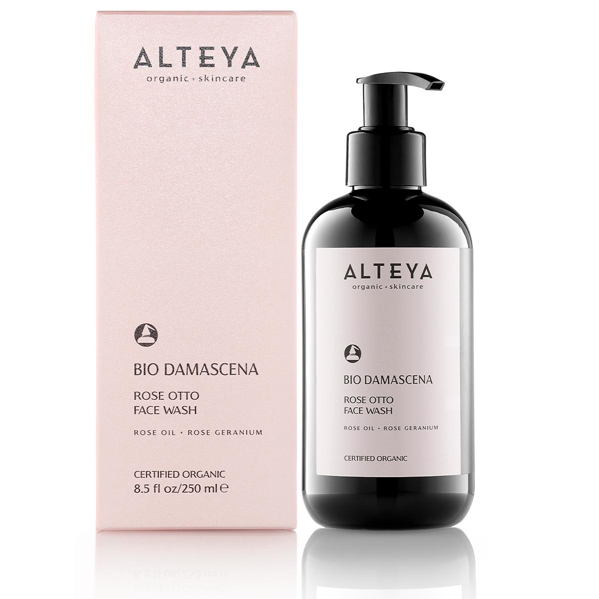 Alteya Organics Bio Damascena Rose Otto Face Wash is an organic face cleanser specifically formulated for sensitive skin.