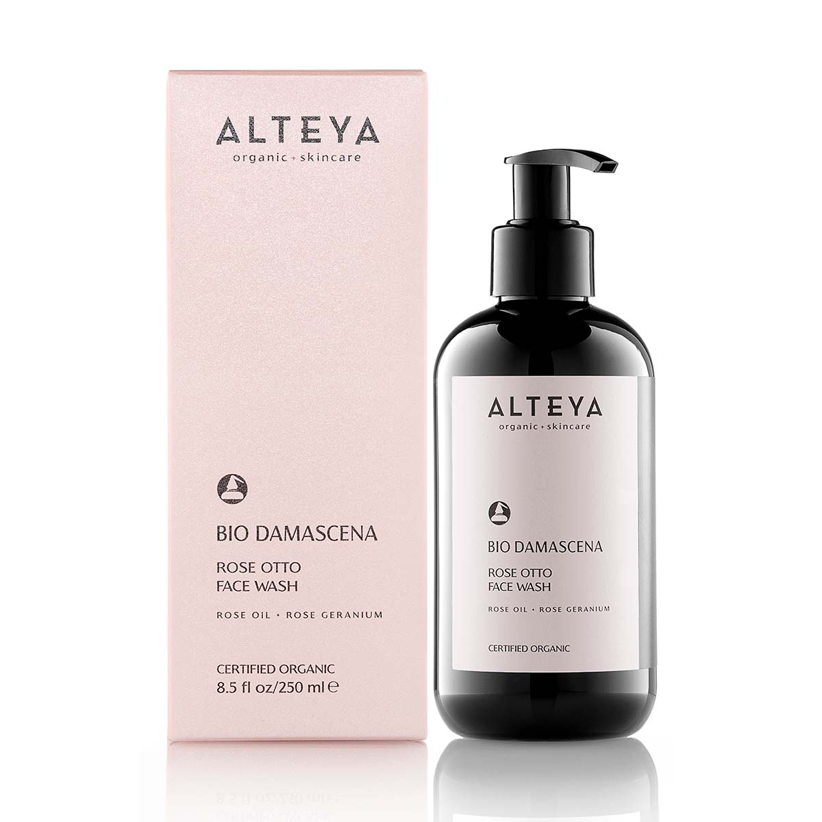 Alteya Organics Bio Damascena Rose Otto Face Wash is an organic face cleanser specifically formulated for sensitive skin.