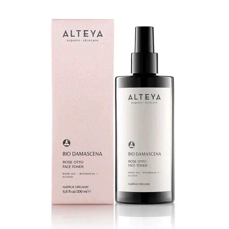 Alteya Organics Bio Damascena Rose Otto Facial Toner 200ml with hydrating and clarifying properties.