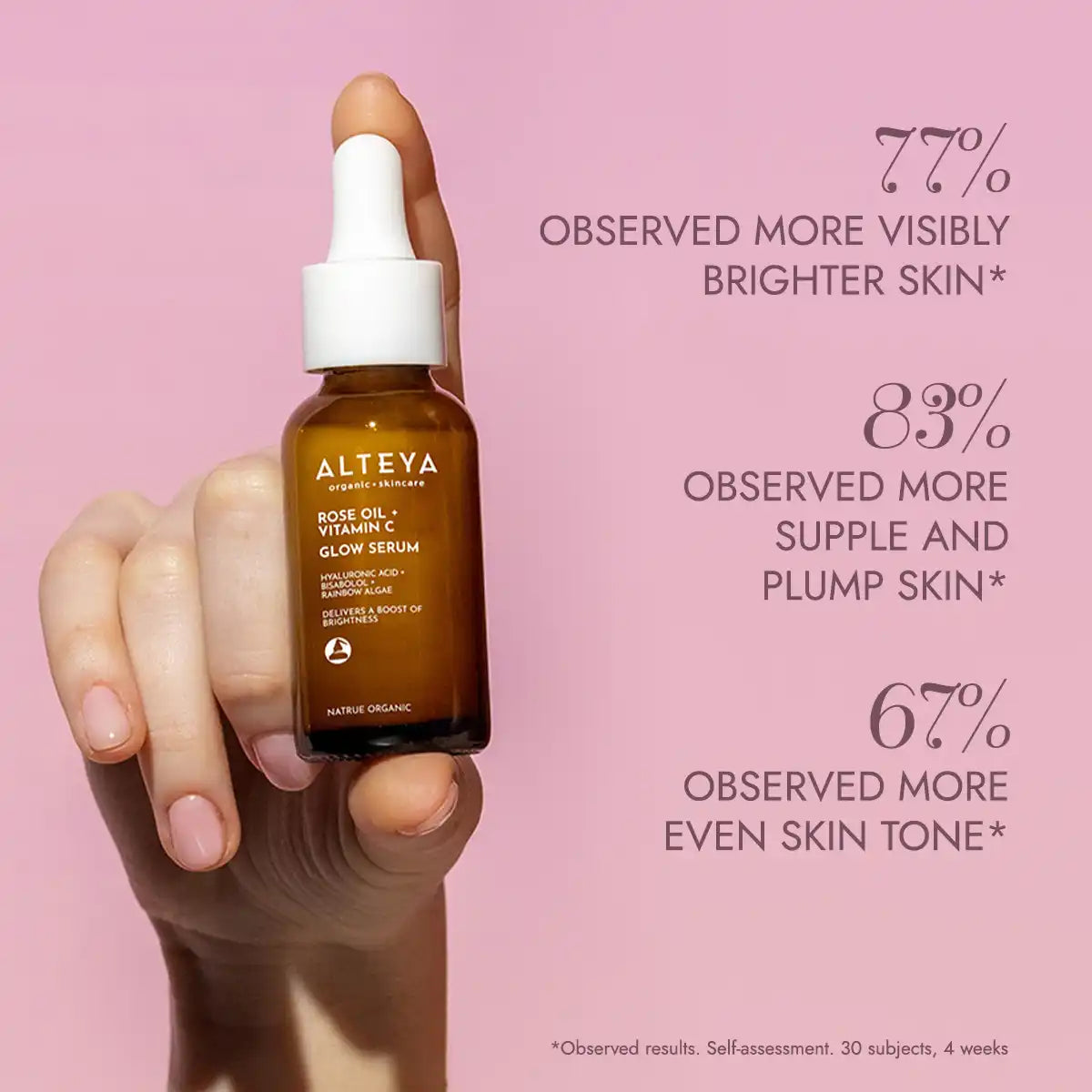 serum luminous rose study