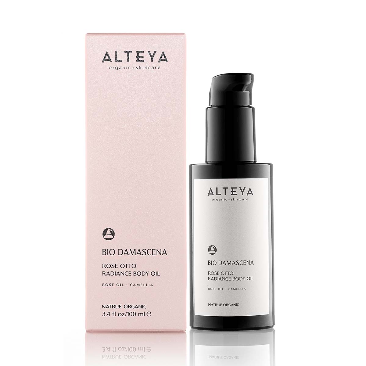 Alteya Organics offers the Bio Damascena Rose Otto Radiance Body Oil, a rejuvenating product enriched with essential nutrients for healthy skin. This 50ml oil is packed with antioxidants that combat free radicals.