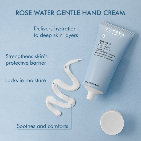 Organic Rose Water Gentle Hand Cream