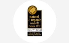 Natural & organic awards 2017 finalist.