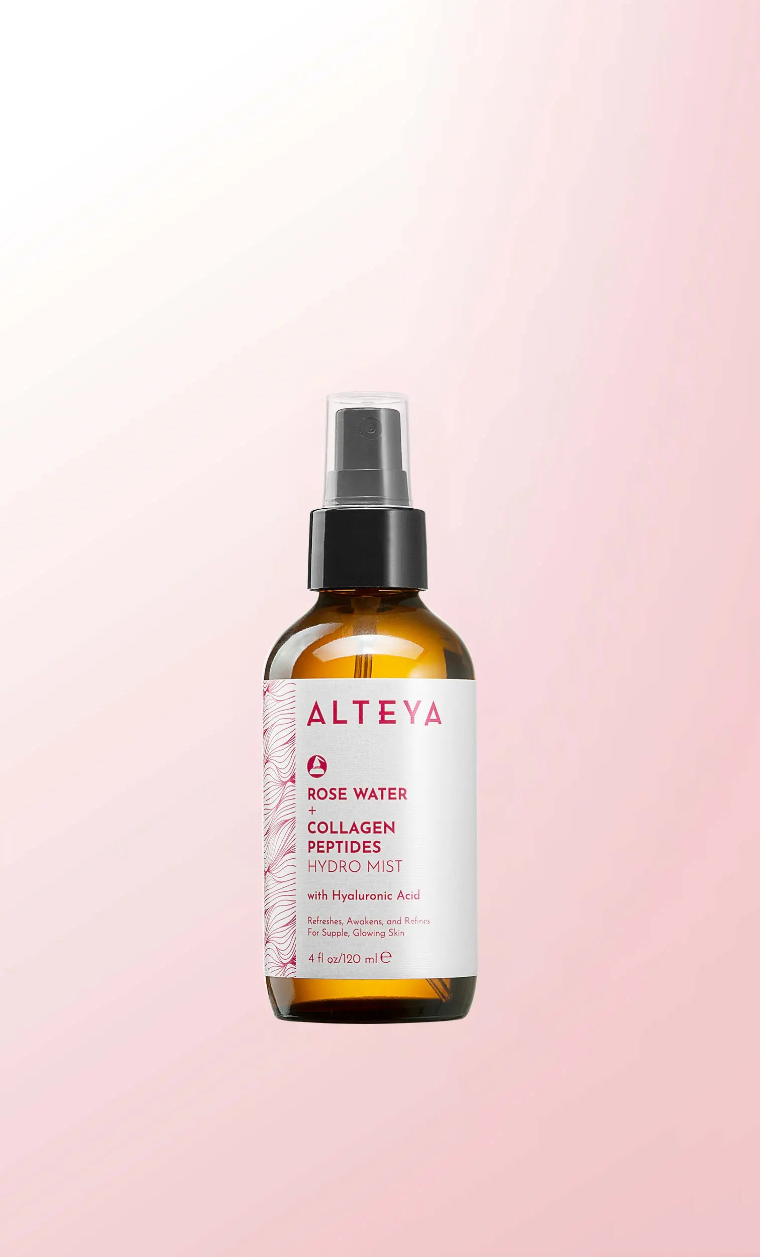 Rose water collagen hydro mist banner