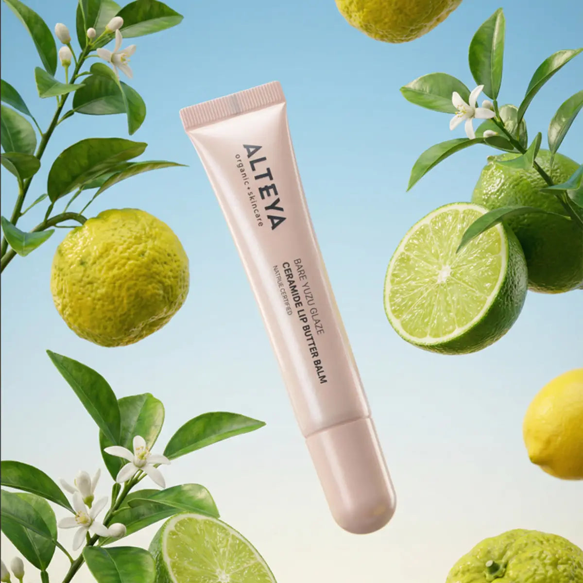 Bare yuzu glaze lip gloss and fruit