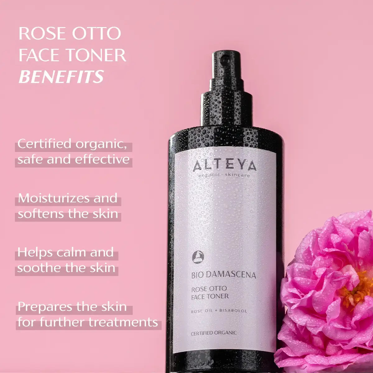 benefits rose otto face toner bio damascena