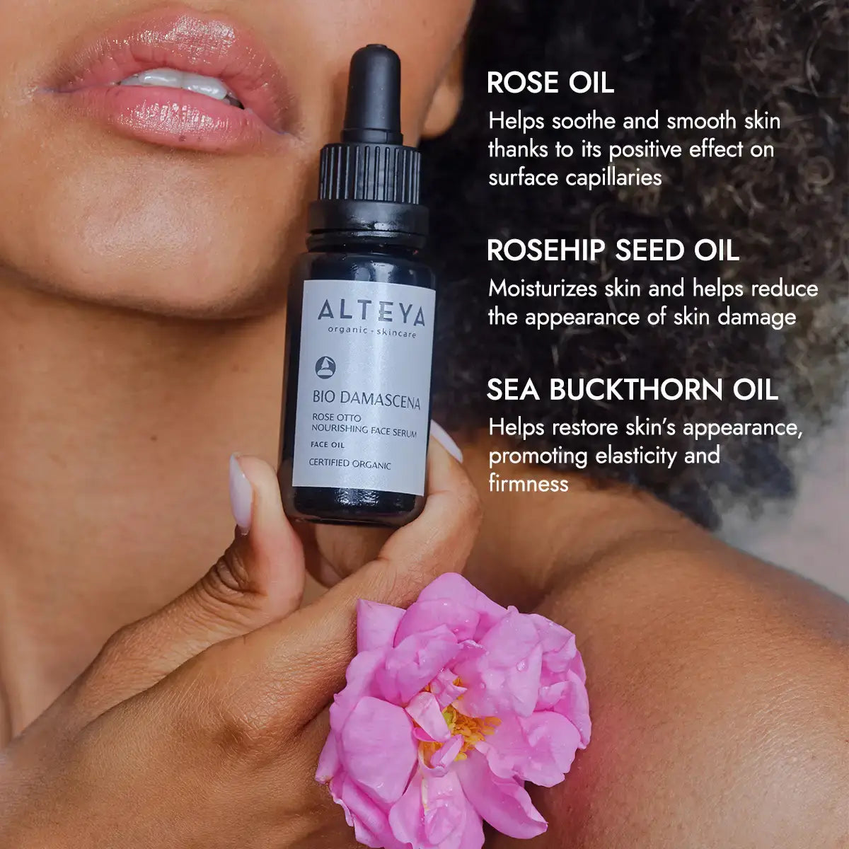 ingedients rose otto nourishing face serum bio damascena