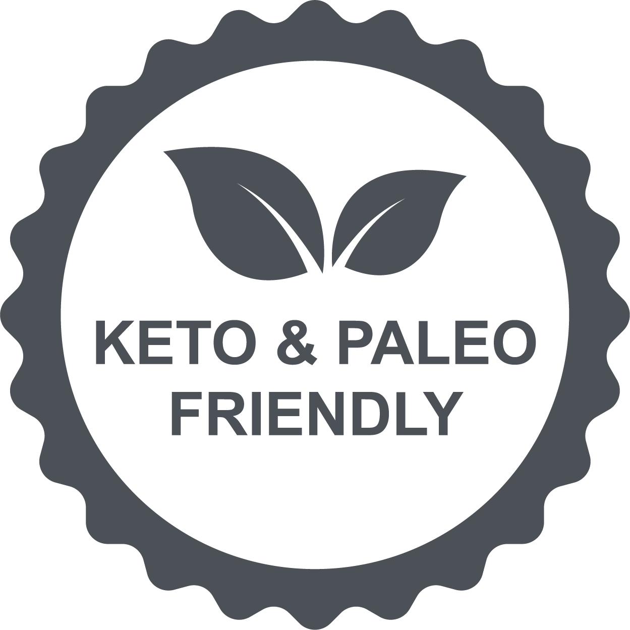 Keto and Paleo friendly logo