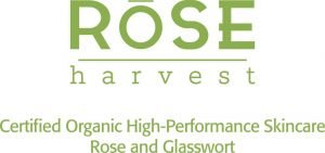 Rose harvest certified organic high performance skincare and glasswort.