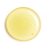 A yellow circle on a white background.