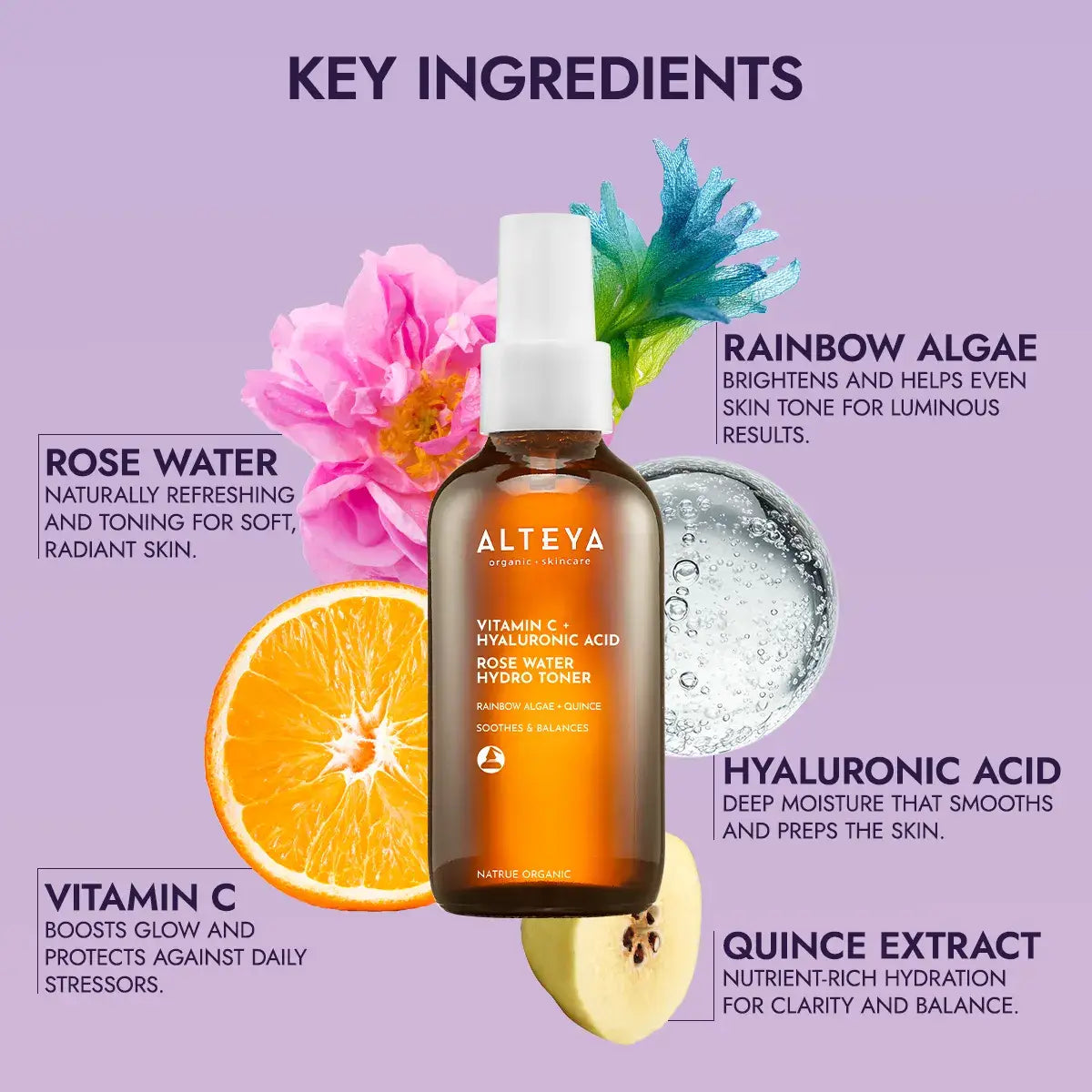 toner key ingredients luminous rose