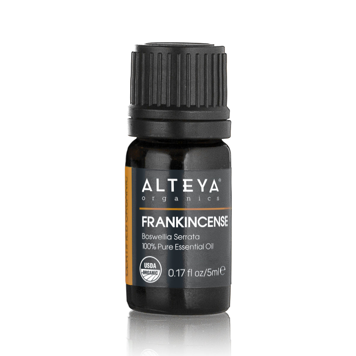 A bottle of Alteya Organics Frankincense (Boswellia Serrata) Essential Oil.