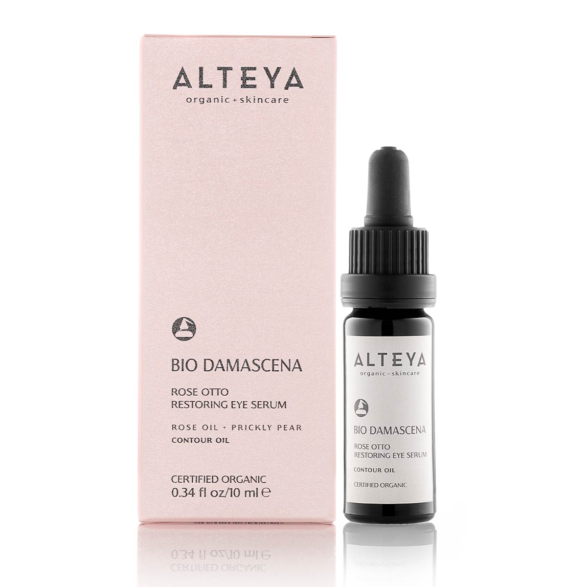Alteya Organics Bio Damascena Rose Otto Restoring Eye Serum - 10ml. for line and wrinkle reduction.