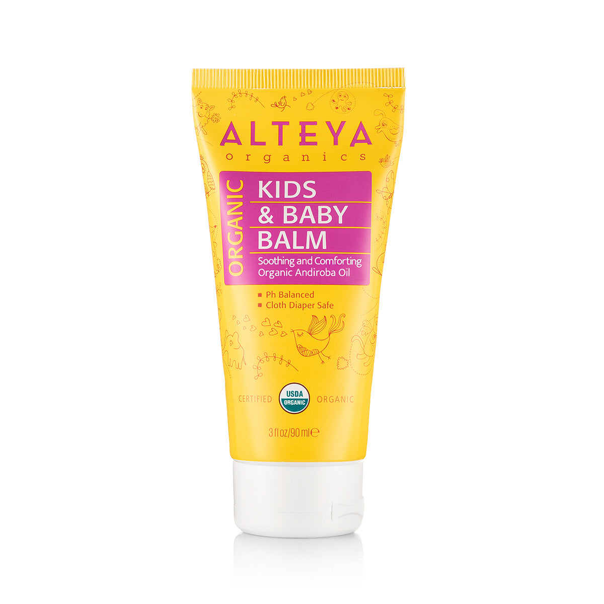 An organic tube of Alteya Organics Kids & Baby Balm designed for sensitive skin. This healing balm provides gentle and soothing care for your little one's delicate skin.